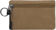 Mini portafoglio in canapa, lavabile, piccola tasca con chiusura a righello e catena per chiave, borsa per le chiavi per uso quotidiano, acquisto, viaggi, Kaki, Small, Facile