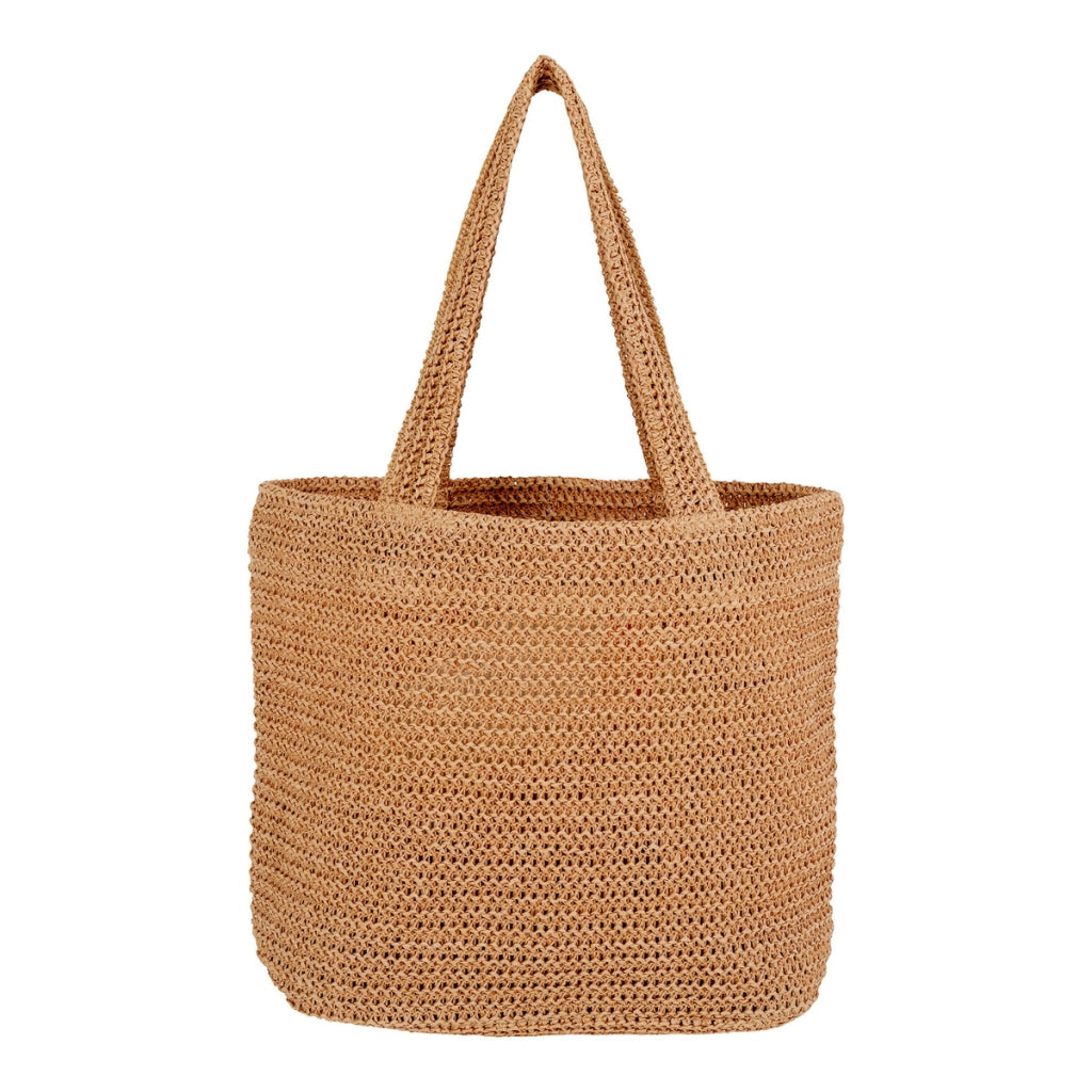 Borsa a Spalla Parade, Marrone, Paglia, 1x31x46 cm