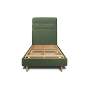 Letto 90x190 cm con testiera in linea - Tessuto Tela opaca