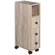 Mobile Bagno Salvaspazio ¨C Xylo ¨C 3 Ripiani Portarotolo Legno Rovere Chiaro