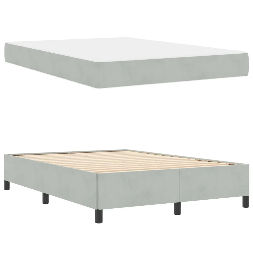 Struttura del letto Grigio chiaro 140 x 190 cm Tessuto 3399060