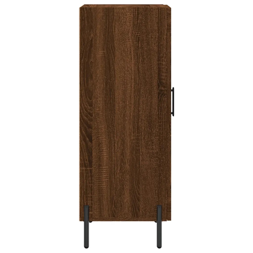 Credenza Rovere Marrone 34,5x34x90 cm in Legno Multistrato 830459