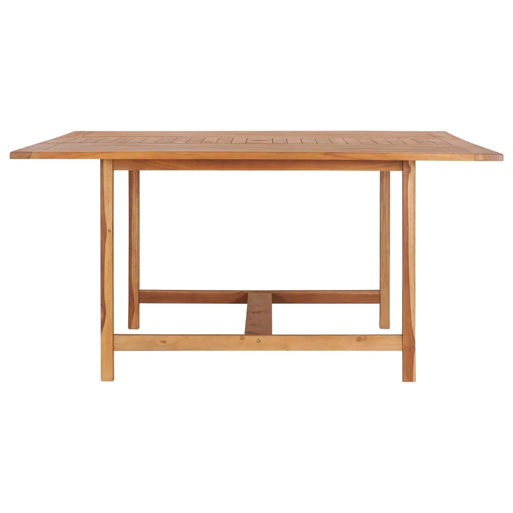 Tavolo da Giardino 150x150x76 cm in Legno Massello di Teak cod mxl 34239