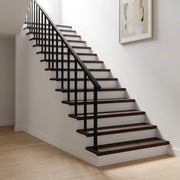 Tappeti per scale 4 pz 120 x 30 x 2 cm Marrone Scuro 3446243
