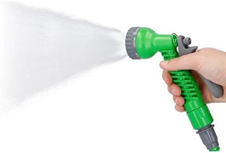 Tubo con Supporto a Muro Giardino Estendibile fino 10 Metri con PIstola 4Getti