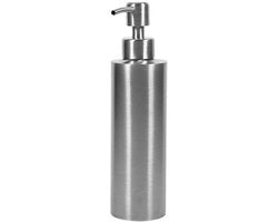 Dispensatore di Sapone 350 ml - Acciaio Inossidabile - Montaggio a Parete - Cucina/Bagno - Sapone Antibatterico - Sostenibile e Sicuro - Fusto di Sapone