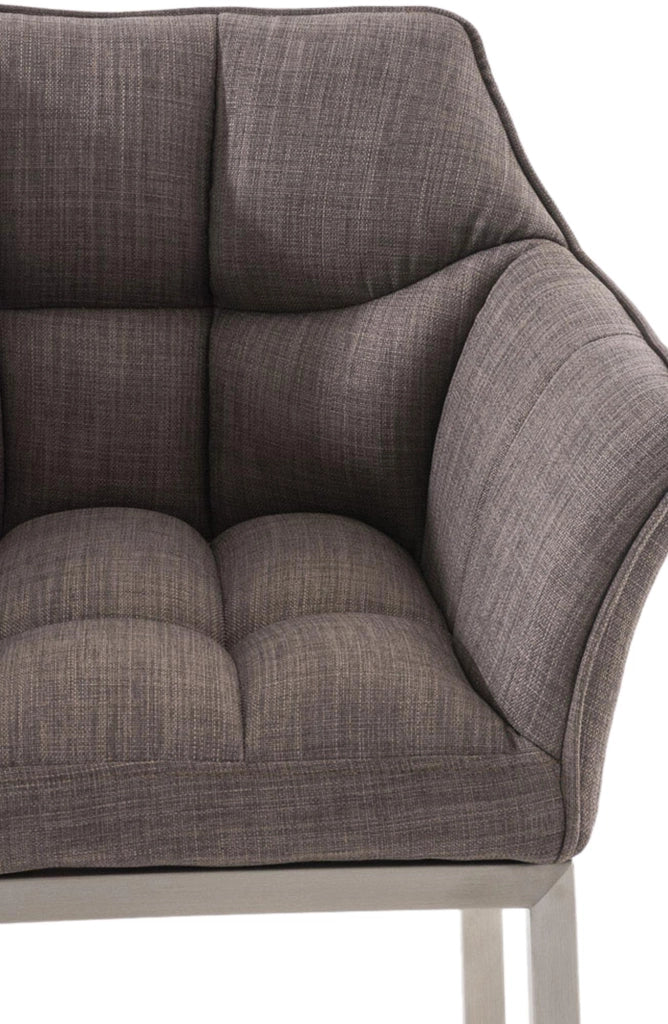 Barhocker Damaso E Stoff mit 4-FuЯ Gestell