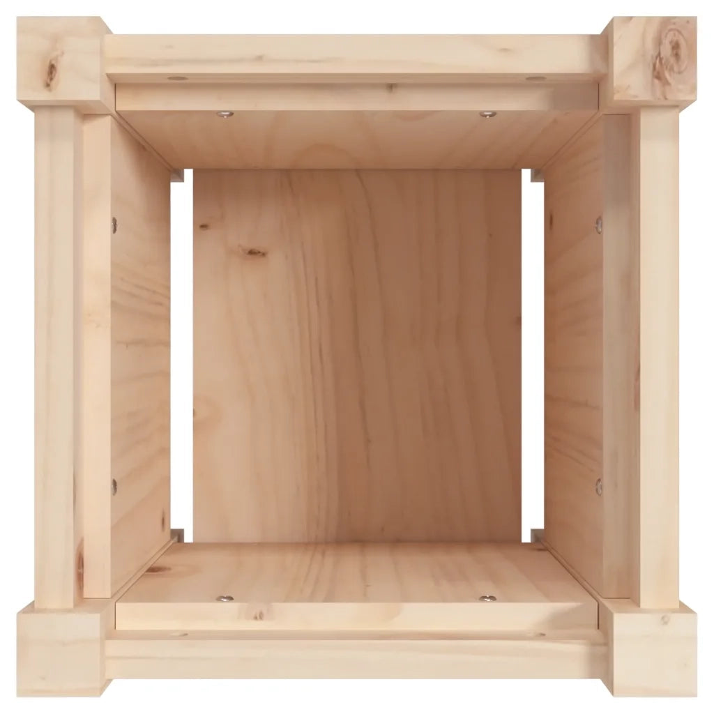 Fioriera da Giardino 31x31x31 cm in Legno Massello di Pino 837394