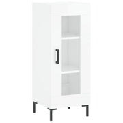 Credenza | Madia | Buffet da pranzo | Armadio da pranzo Bianco Lucido 34,5x34x90 cm in Legno Multistrato