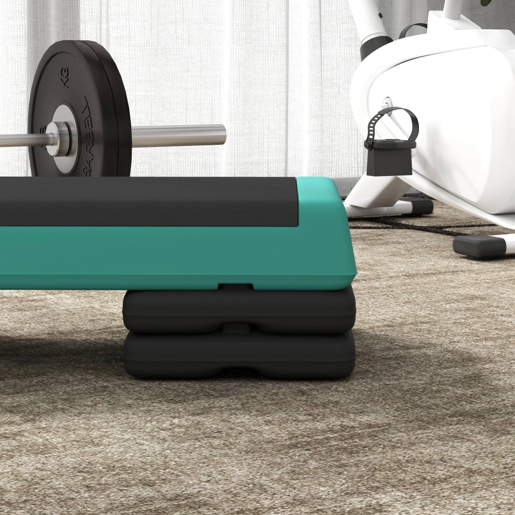 Step Fitness Aerobic Regolabile in Altezza ¨C Zephmum ¨C Verde Antiscivolo 10.5/15.5/20.5 cm