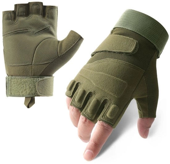 Maniche tattiche outdoor per uomini e donne - Maniche senza dita - Maniche da bicicletta outdoor - Adatte per sport all'aperto, motociclette, biciclette, allenamento, fucili di paintball, tiro, caccia, camminate (M)