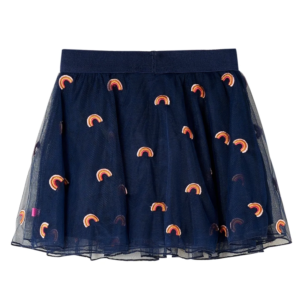 Gonna da Bambina con Tulle Blu Marino 92 14299