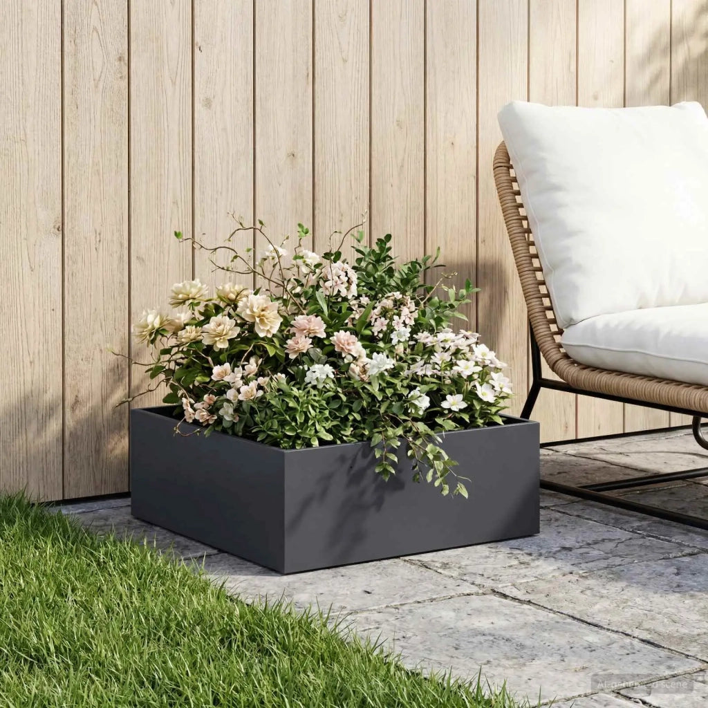 Vaso da giardino Antracite 40 x 40 x 20 cm 8004984