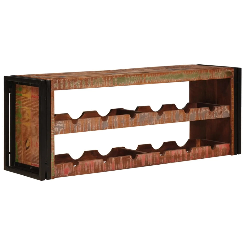 Portabottiglie 120 x 45 x 33 cm Legno massello riciclato 4104765