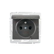 Kanlux LOGI presa francese 16A IP44 grafite da incasso