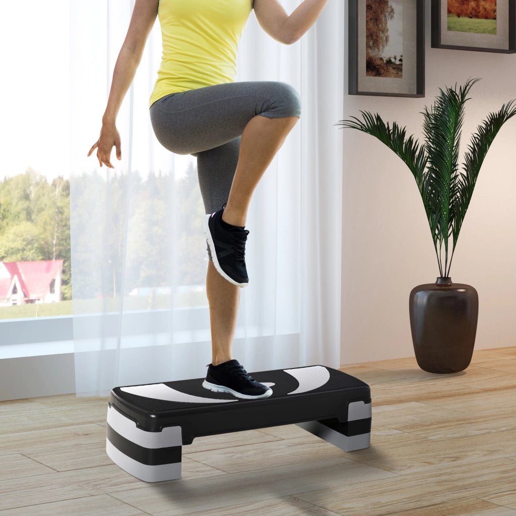 Stepper Fitness A¨¦robic ¨C Minimal ¨C Nero Grigio 80x31x20 cm