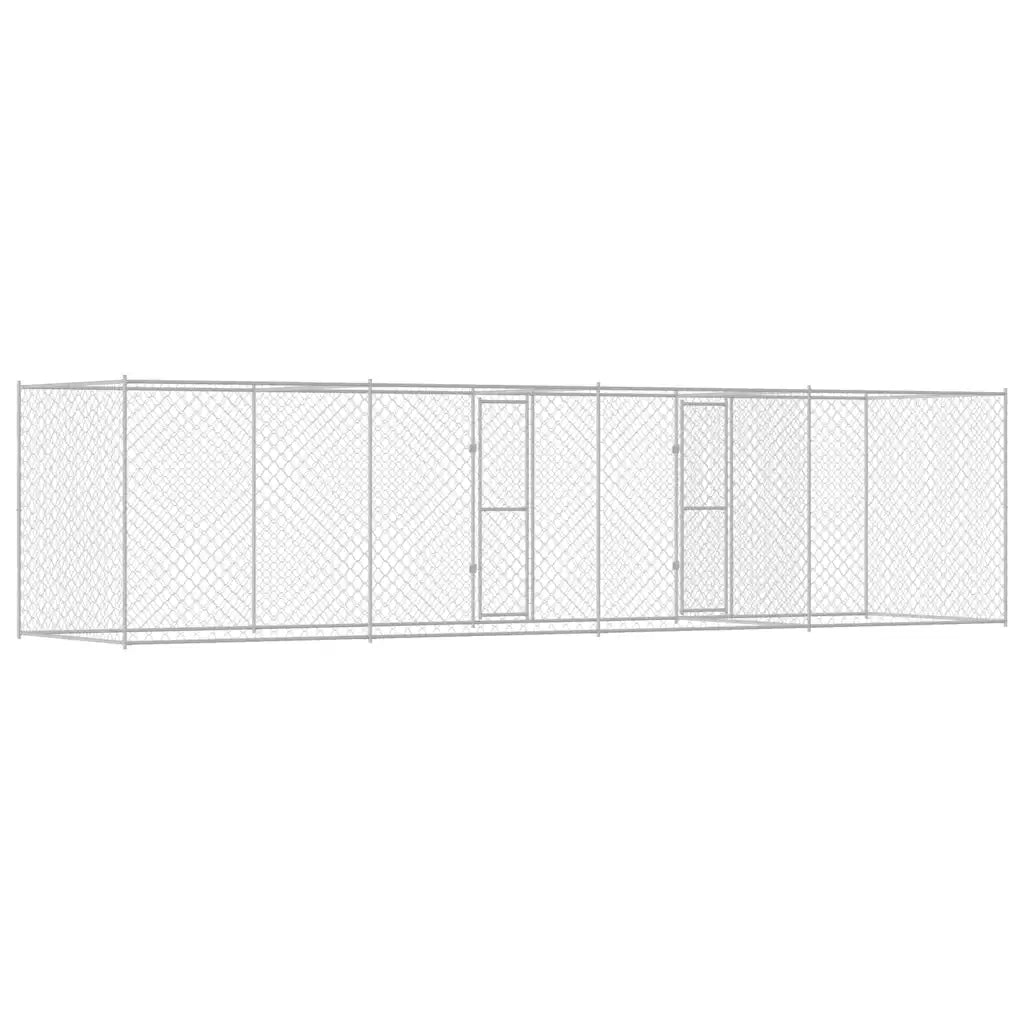 Gabbia per cani Argento 800 x 200 x 200 cm Acciaio zincato 3368313