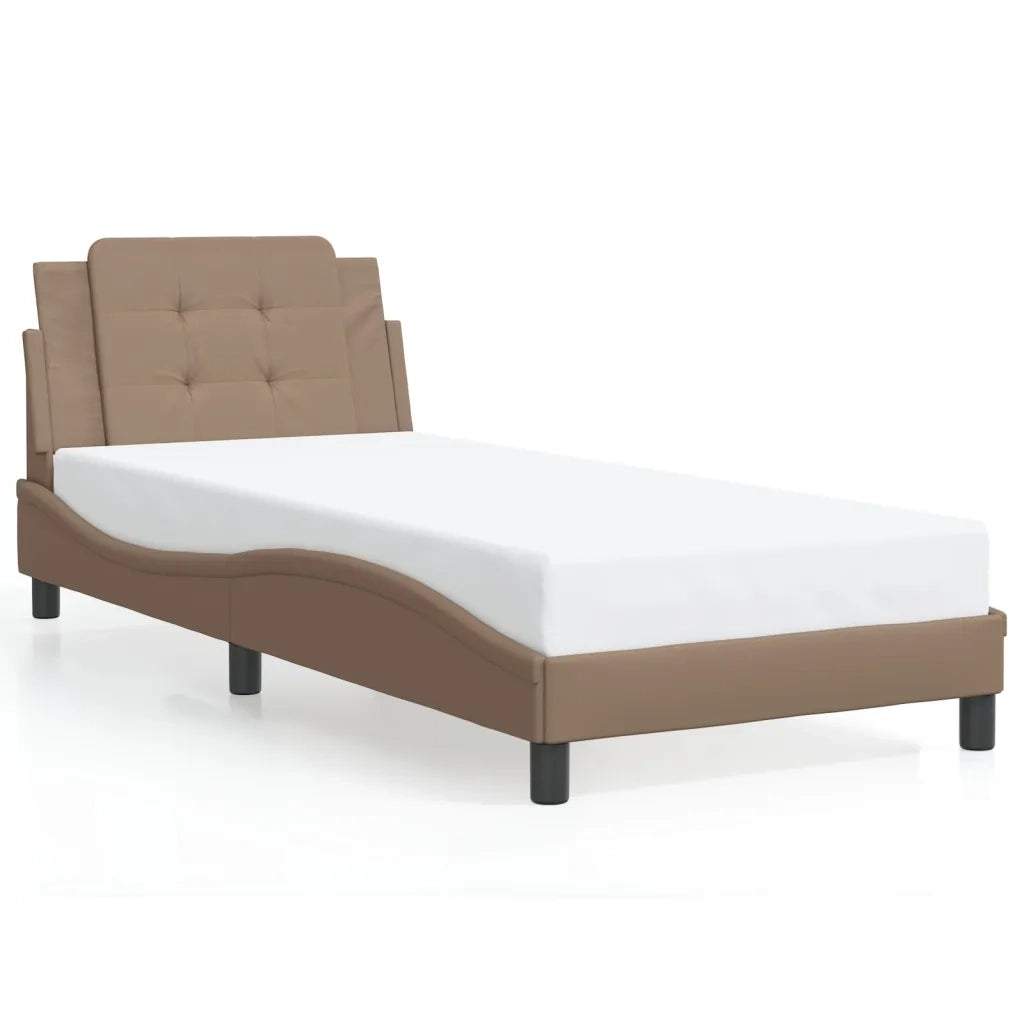Giroletto con LED senza Materasso Zadar Cappuccino 90x190 cm 3214079