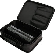 Portatile Premium - Cassetto di Stoccaggio per Attrezzi per Parrucchieri - Sostituibile e Duraturo - Viaggio - Nero - Molteplici Tasche - Adatto per Parrucchieri.
