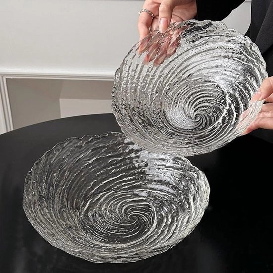 Comprese di vetro resistente da 20,3 cm (8 pollici) per la miscelazione di insalate o cereali, set a due pezzi