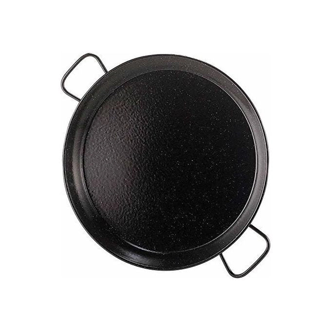 Garcima 071050 Paellera Valenciana in Ferro Smaltato 70 cm 25 Porzioni Gas Fuoco Aperto Forno
