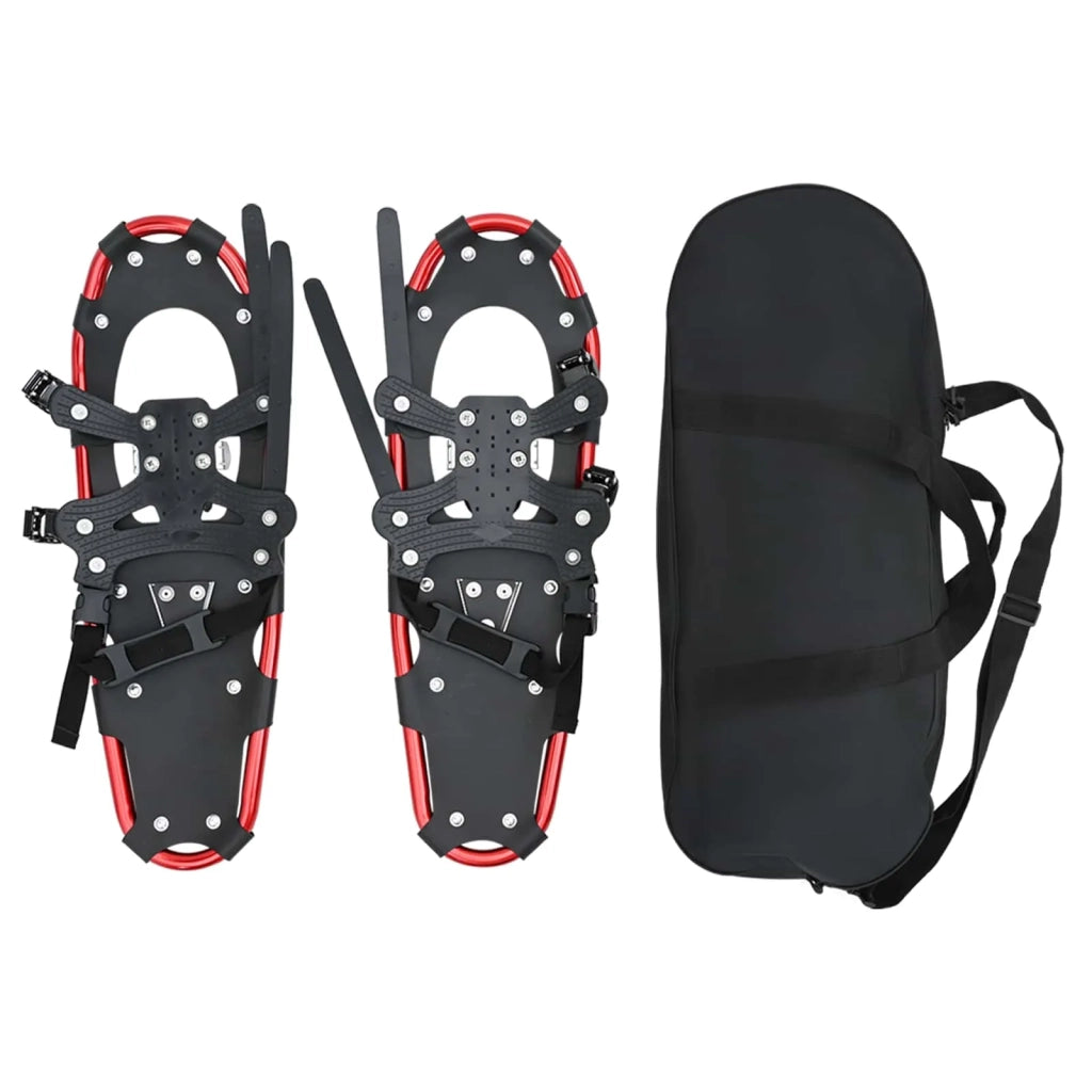 Ciaspole 3 in 1 Rosso e Nero 63 x 21 cm Alluminio e HDPE