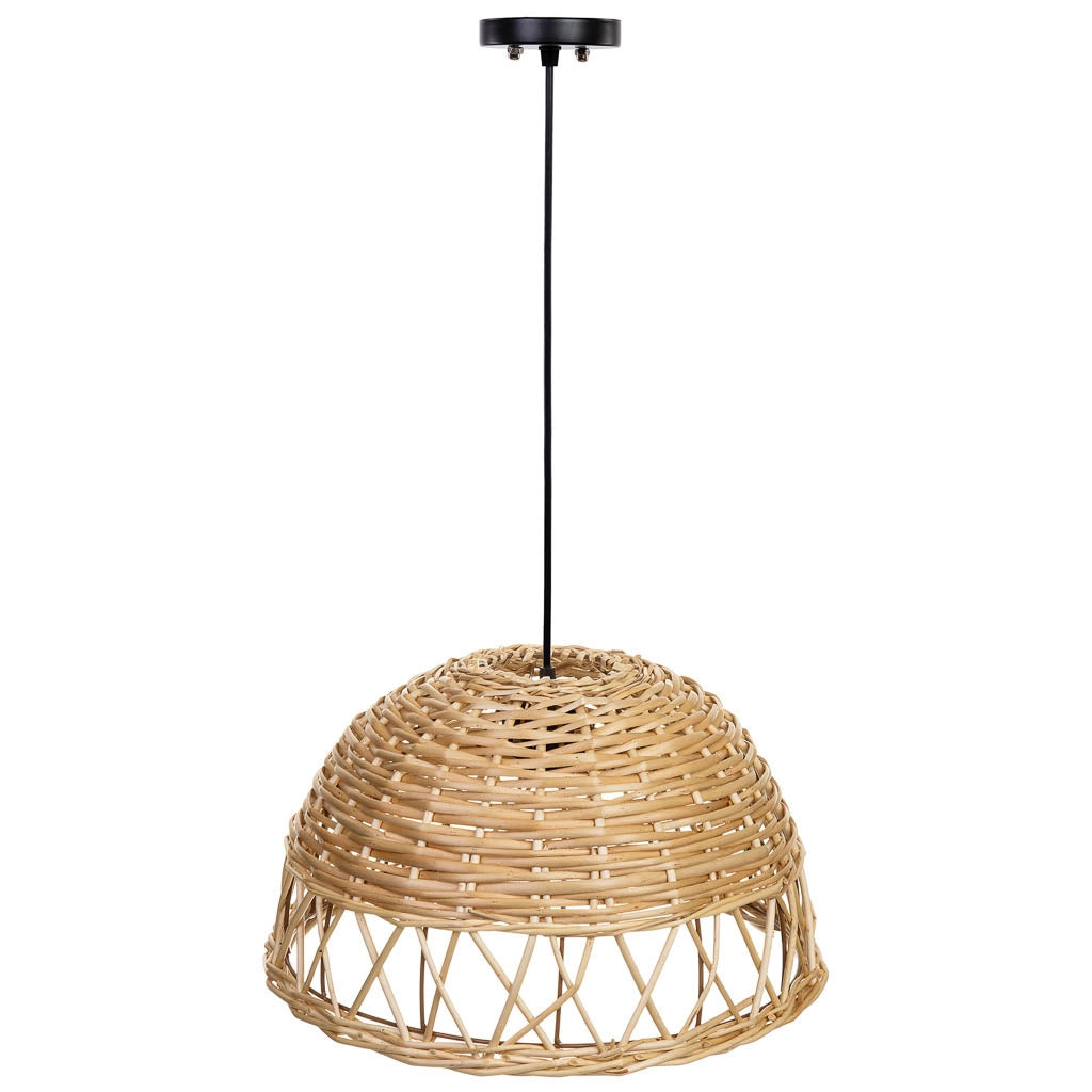 Lampada da soffitto in vimini D40x23h cm