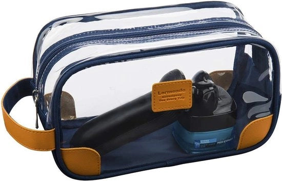 Organizzatore per WC trasparente unisex con cinturino di sostegno