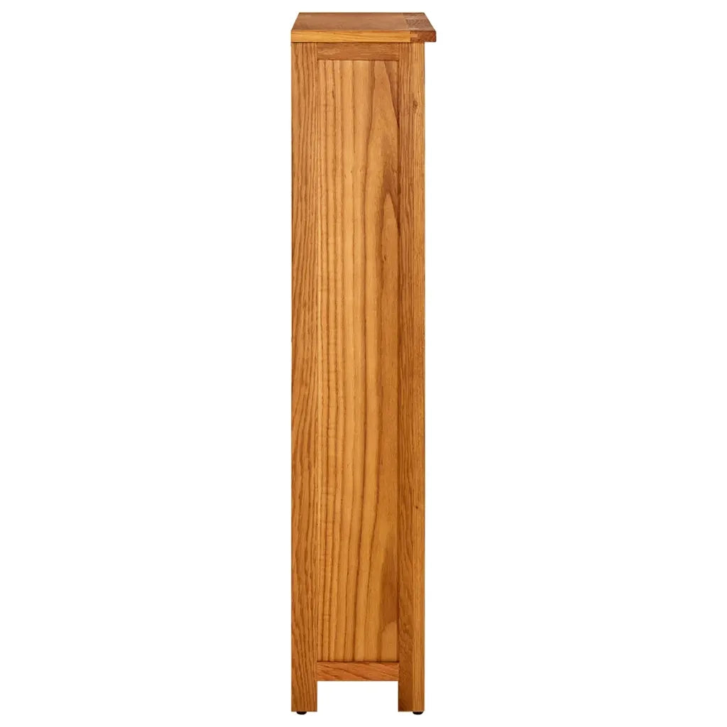 Libreria a 4 Ripiani 70x22x110 cm in Legno Massello di Rovere 331735