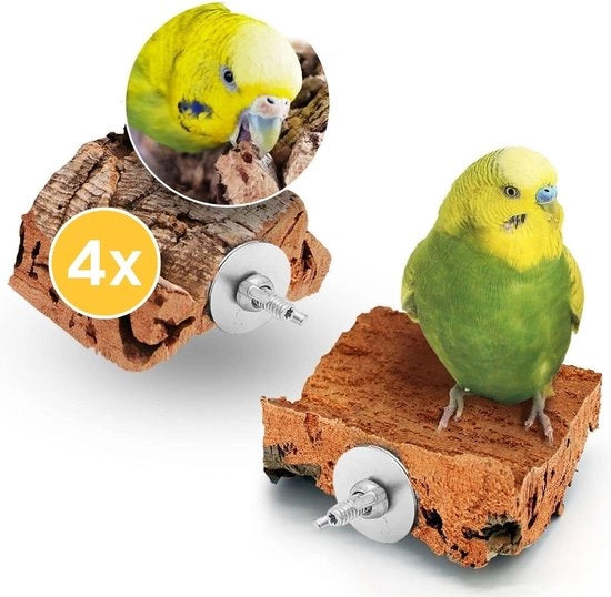 4 x pietre di gomma per uccelli 

 Specifiche tecniche: 
- Materiale: gomma
- Dimensioni: non specificato
- Quantità: 4 pezzi