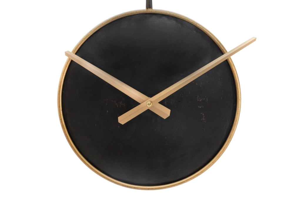 Orologio da Muro Pearl Ø61x4,5 cm in Ferro Nero
