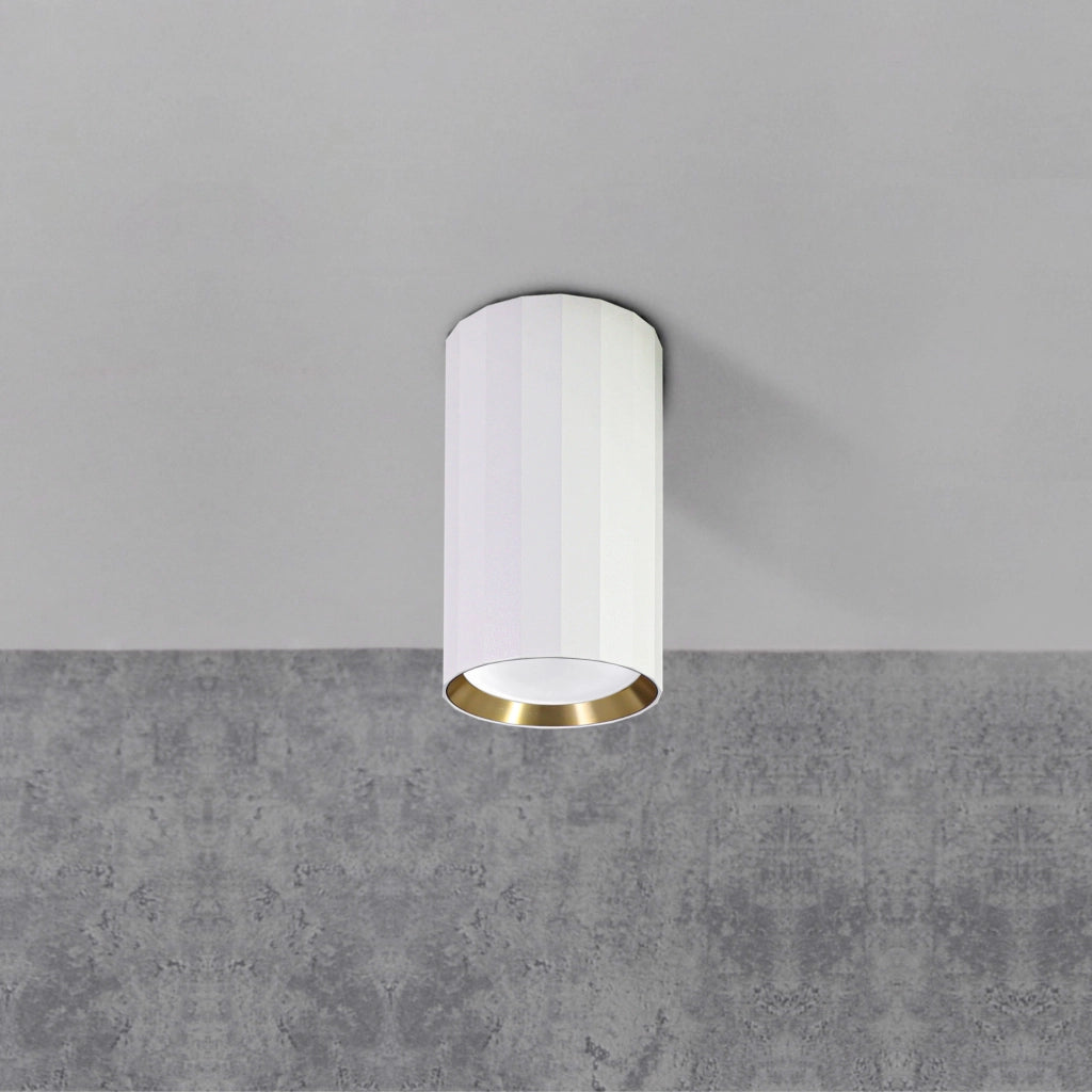 Faretto plafone bianco/oro GU10 Nicea 323460 Polux