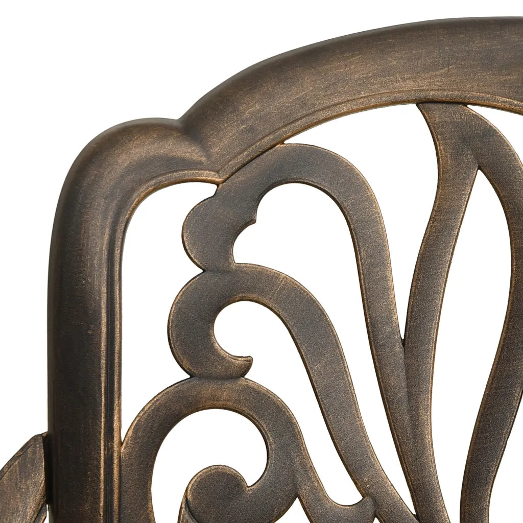 Set da Bistrot 3 pz in Alluminio Pressofuso Bronzo 3070571
