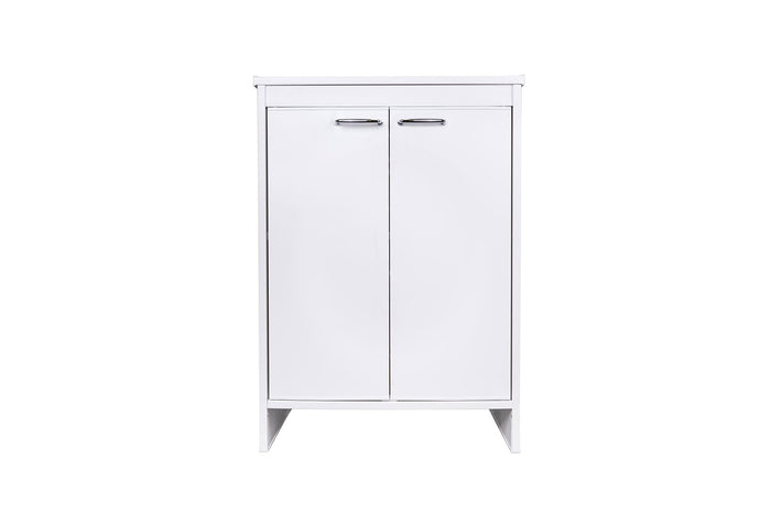 Mobile Lavanderia da Esterno 60x49x84 cm in PVC Bianco