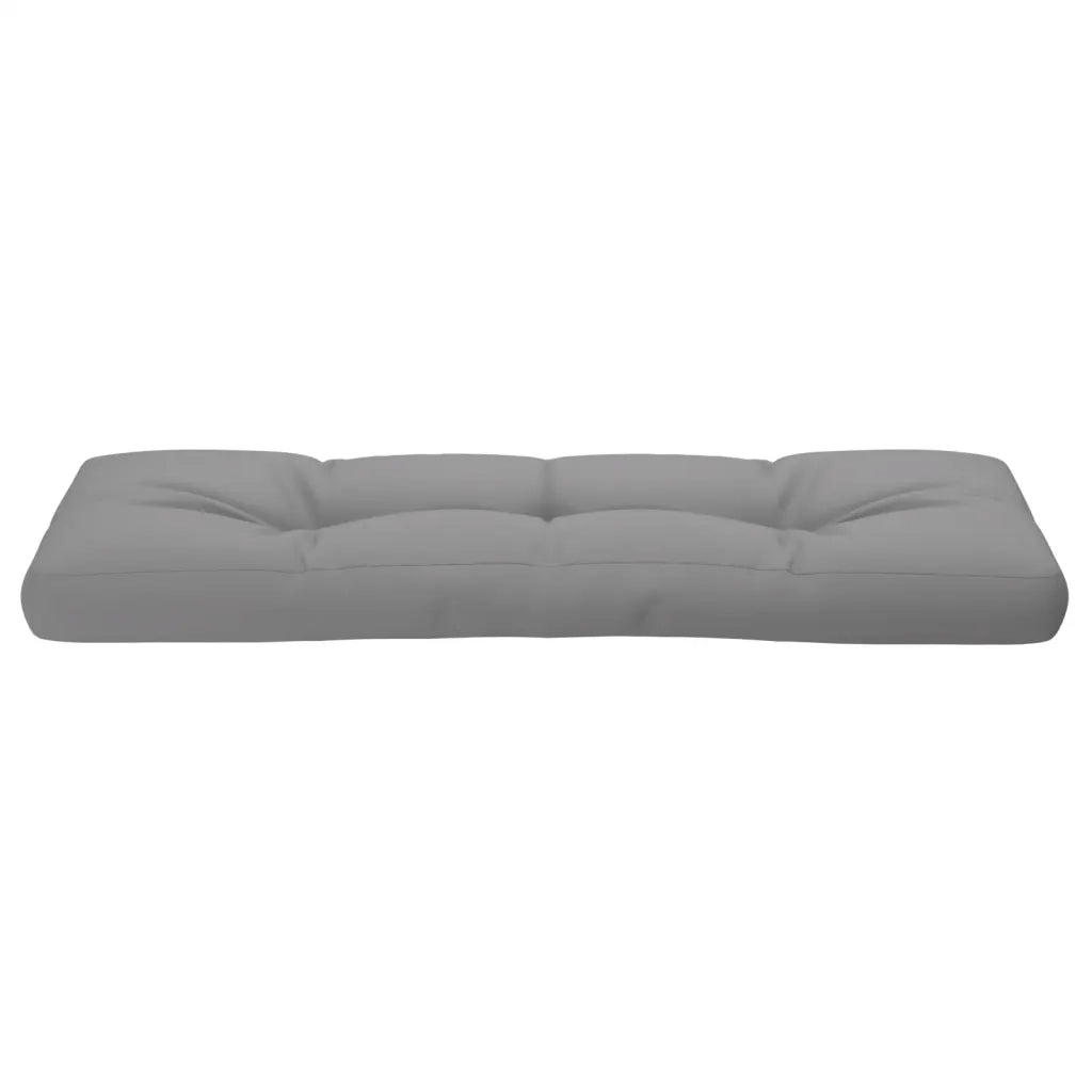 vidaXL Cuscino per Pallet Grigio 120x40x12 cm in Tessuto