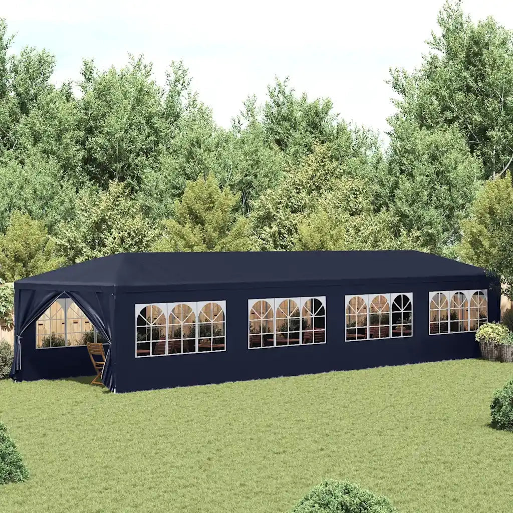 Gazebo da Giardino 3x12 m Blu 91430