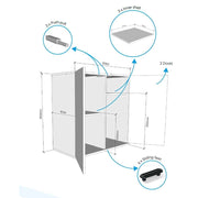 Askoll Opera Stand 150 Steel - supporto per acquario