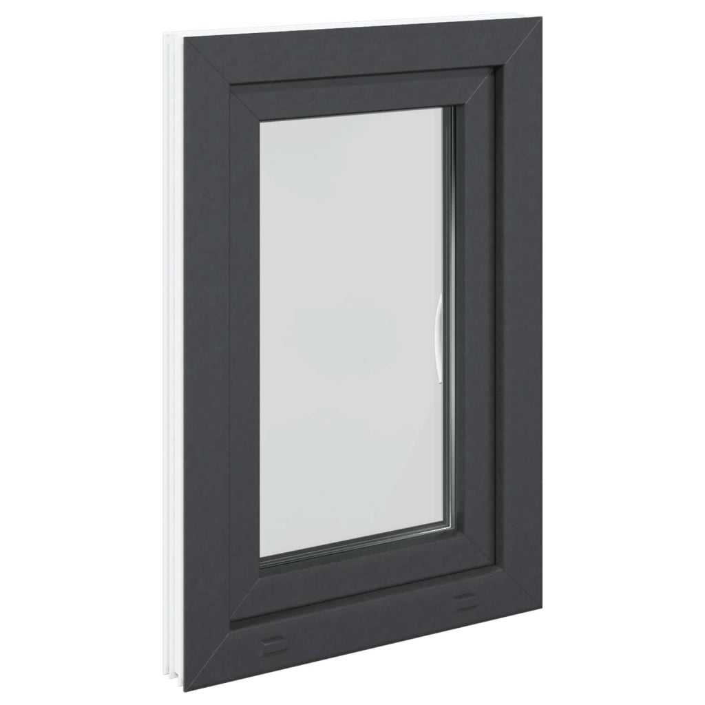 Finestra per Soffitta RISOR 50 x 75 cm PVC e Vetro Antracite CFW6002596