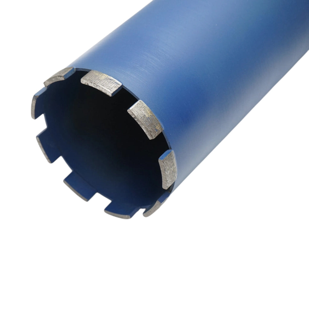 Corona diamantata 114x450mm con filettatura interna 1-1/4 UNC, foratura a umido per calcestruzzo, mattoni Breckner Germany