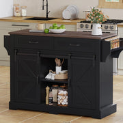 Carrello da cucina 120x45(70)x91 cm con piano ribaltabile; ruote; MDF nero