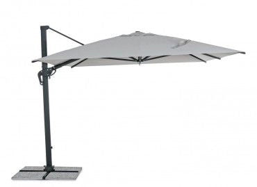 OMBRELLONE BRACCIO INES 3X4 ANTRACITE TELO GRIGIO CHIARO
