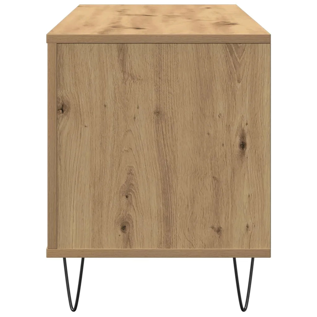 Mobile porta vinili rovere artigianale 100 x 38 x 48 cm 862903
