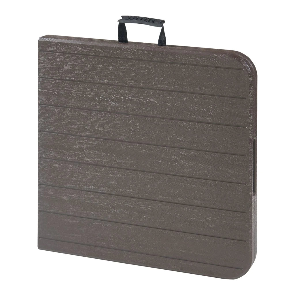 Tavolo da campeggio pieghevole con altezza regolabile 120 x 60 cm effetto legno 03_0010993