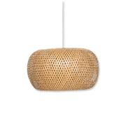 MOHOME Lampada Sospensione 1 Luce E27 Industriale Bamboo Vintage Motivo Griglia Plafoniera Lampadario Soffitto Paralume Ferro Illuminazione Sala Pranzo Soggiorno Camera Letto Ufficio
