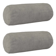 Federa 2 pcs HEERLEN Grigio Chiaro Ø 15 x 40 cm corduroy 923241