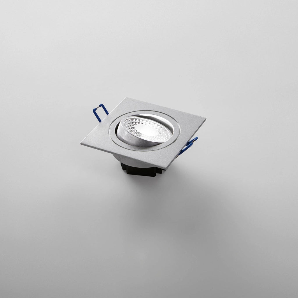 INCASSO LED ORIONE NIKEL QUADRATO 7W 650LM 4000K 9X9X5,7CM