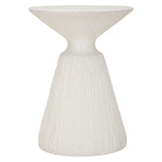 Gakamota, Tavolino da Salotto Adatto per Indoor/outdoor, 47x61x47h cm Bianco Marmo