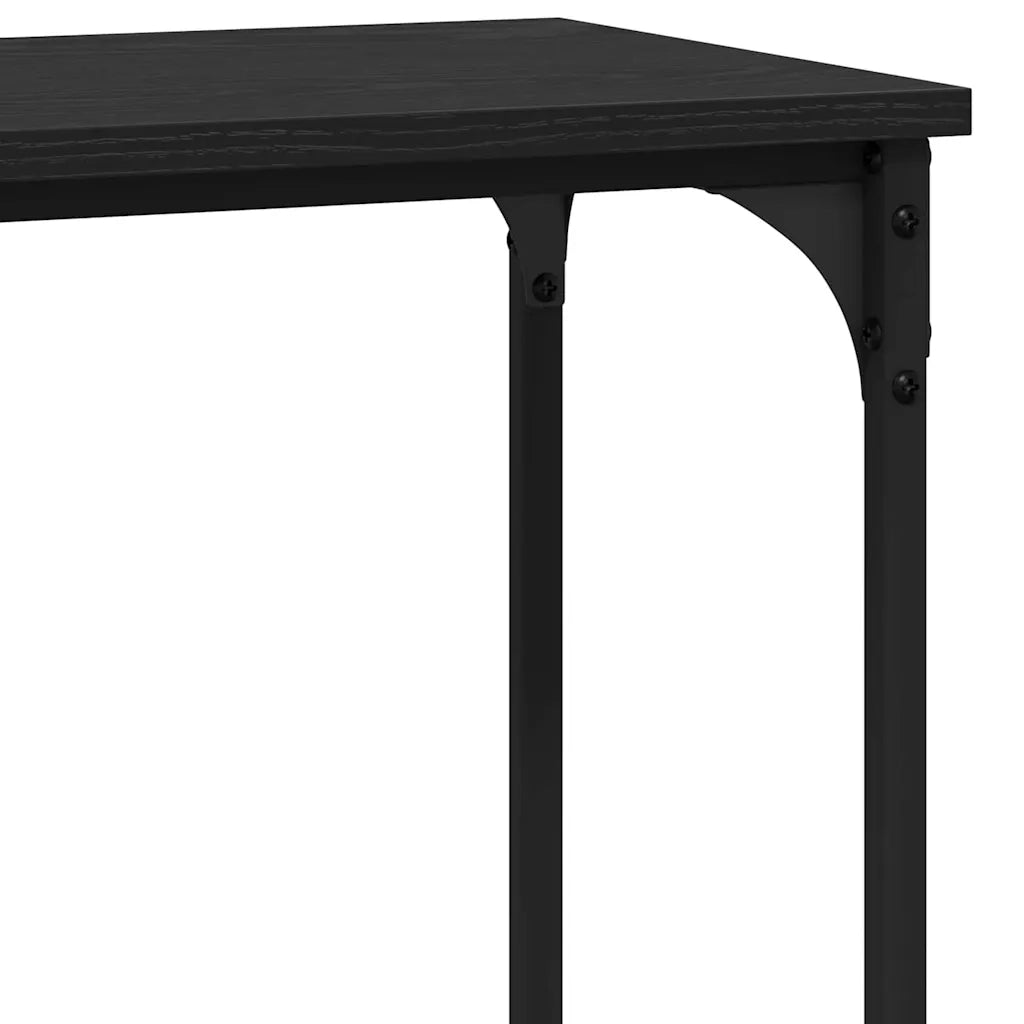 Tavolo consolle Rovere nero 75 x 30.5 x 75 cm Legno multistrato 883521