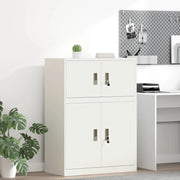 Armadio Bianco 80 x 40 x 40 cm Acciaio 891675