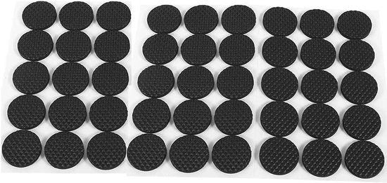 Pads autoadesivi per gambe di tavoli - Nero - Set da 135 pezzi